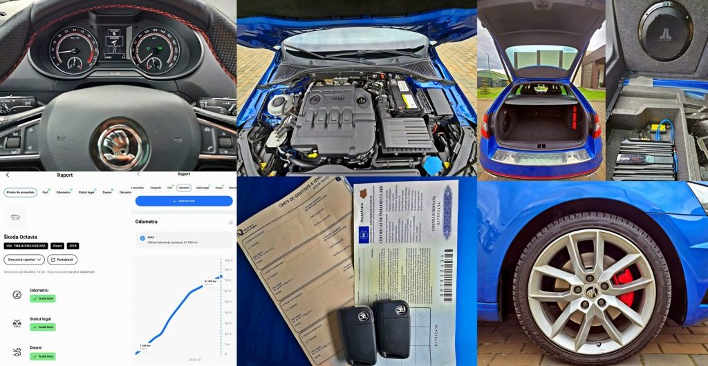Skda Octavia VRS , 2.0 TDI, 184 Cp, An 2019, ireproșabilă  !!