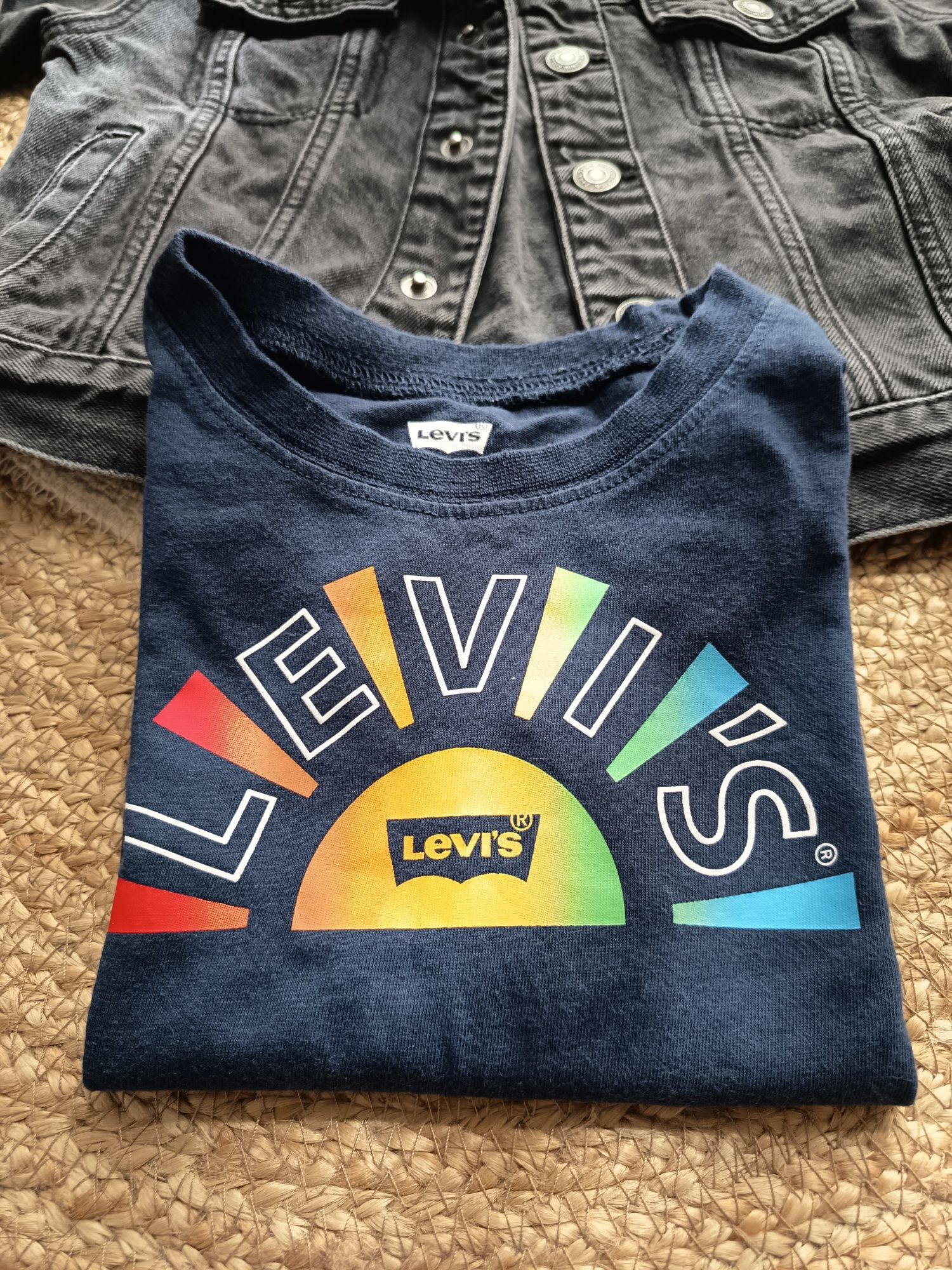 Сет от дънково яке Zara и блуза Levi's, р-р 92 за момче