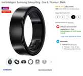Galaxy ring - size 8, titanium black