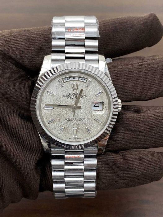 rolex day-date 40mm silver collcetie