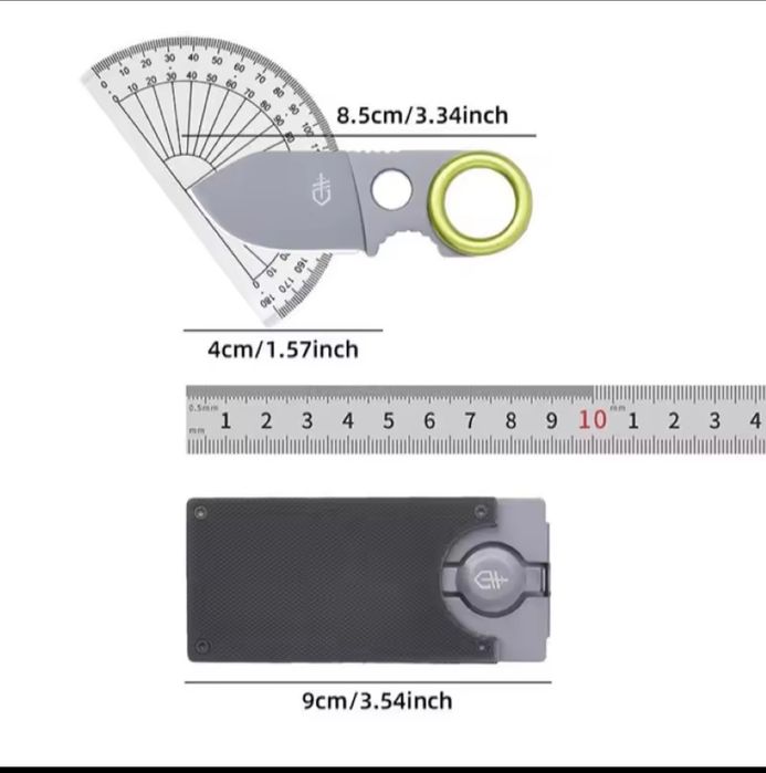 Щипка за пари  с малко джобно ножче