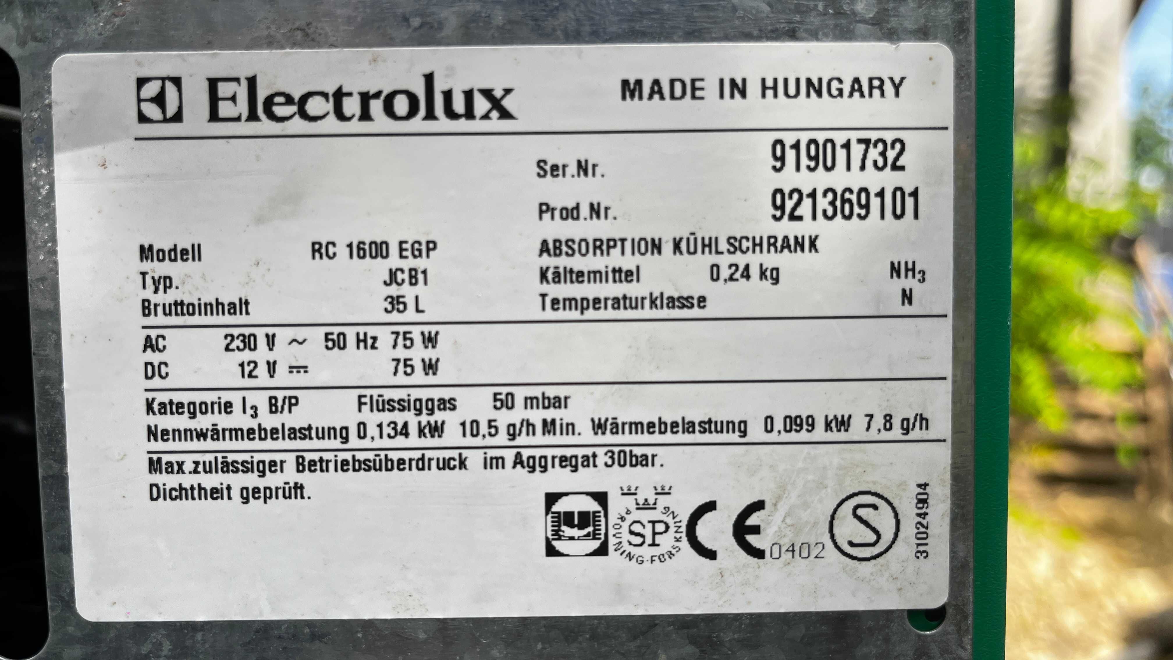 Lada frigider gaz Electrolux , stare impecabila !  - gaz, /220v/12v