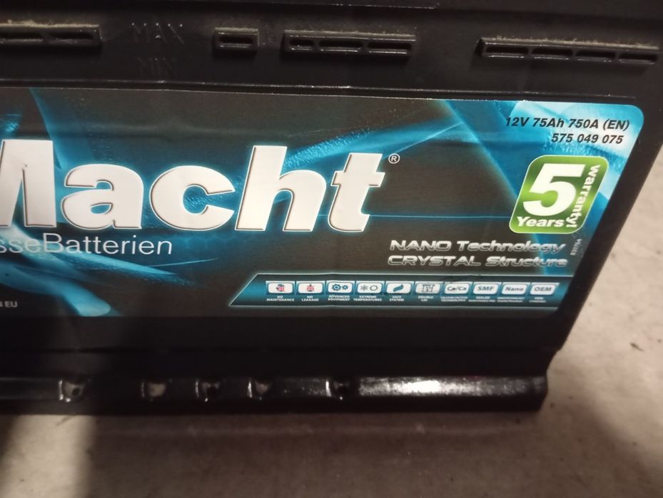 Baterie auto Macht 75 amperi  import Germania