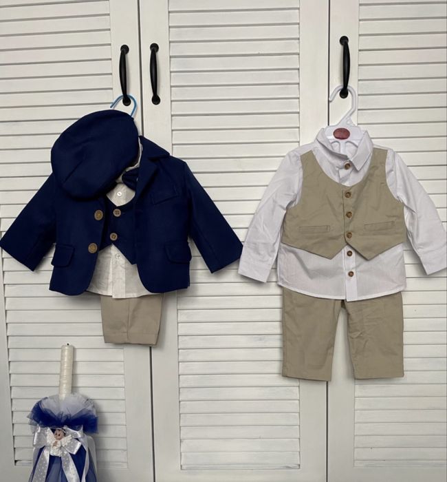 2 Costumase botez marimea 74