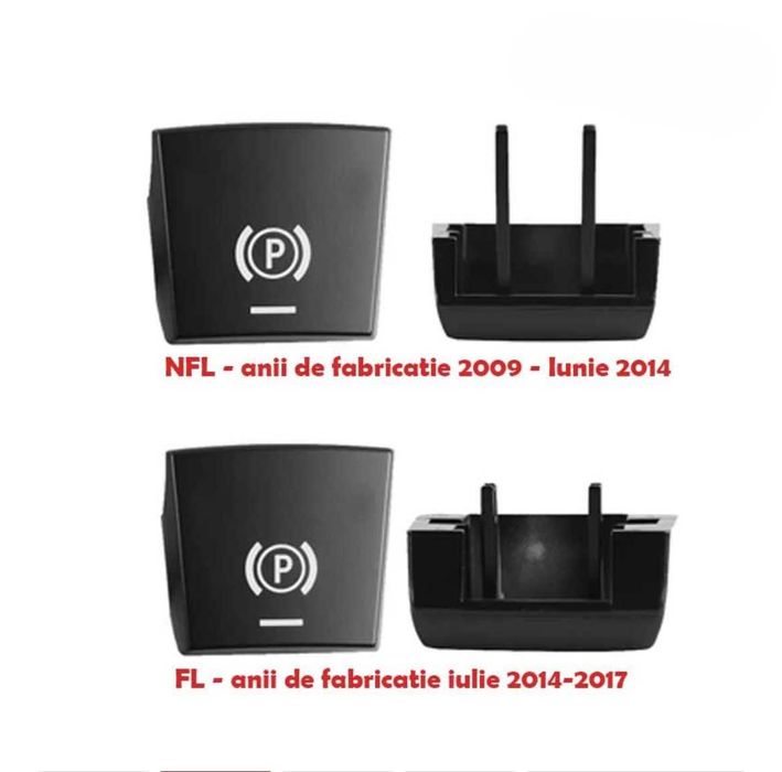 Buton frână de mână capac buton parcare BMW F10 F25 F26 F15 F16 X3 X5