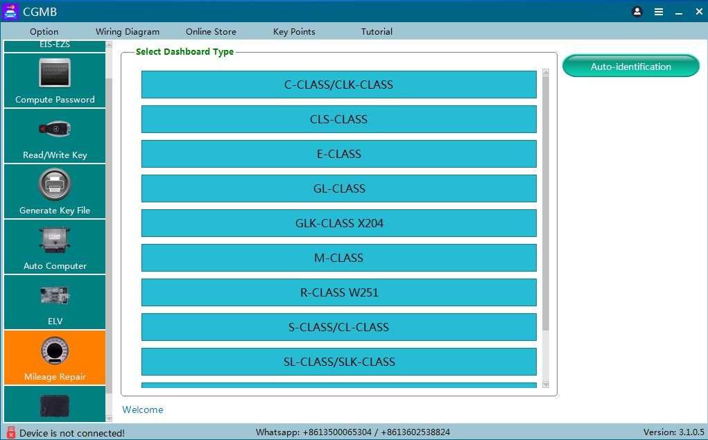 CGDI CGMB programator chei Mercedes , suporta toate cheile pierdute