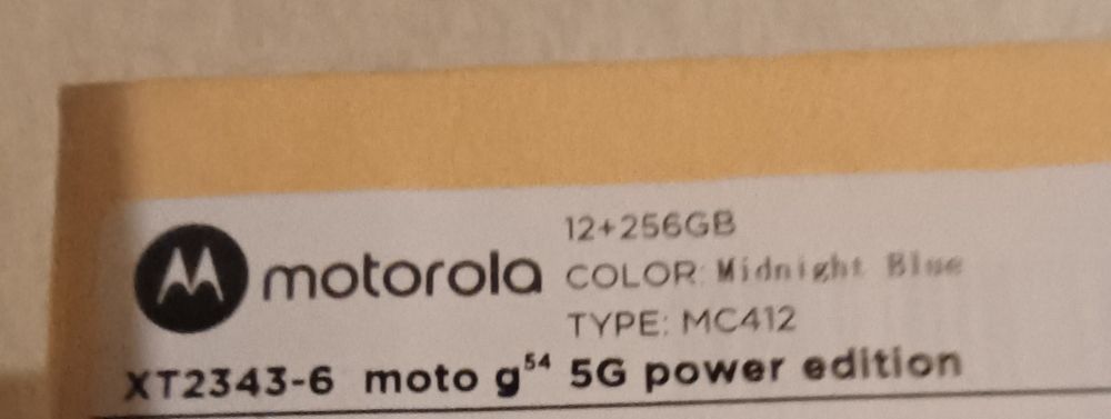 Urgent in Deva Motorola moto G54 5G 2025 Power Edition 256GB/ 12 GRam