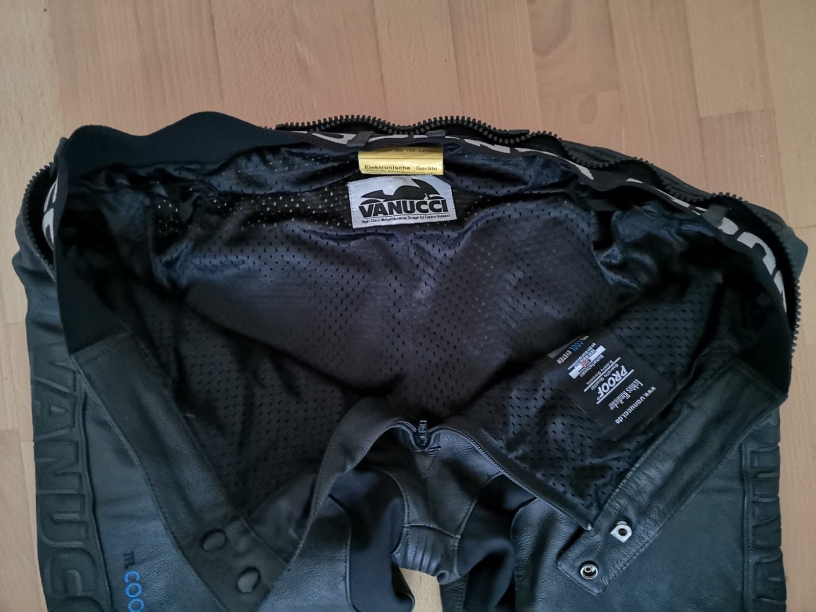 Pantaloni moto atv scuter chopper piele naturala Vanucci