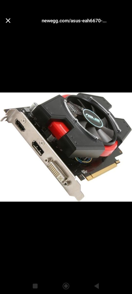 Asus hd6670 1gb gddr5 vedio kartasi
