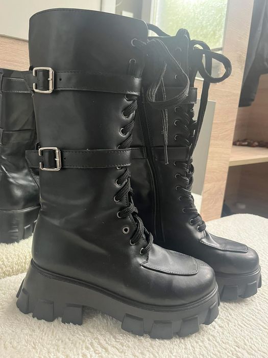 Зимни кожени ботуши