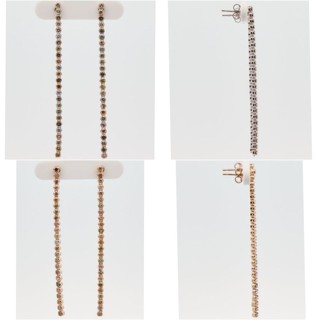 Bijuterii aur 14k cu diamante + câteva pietre prețioase