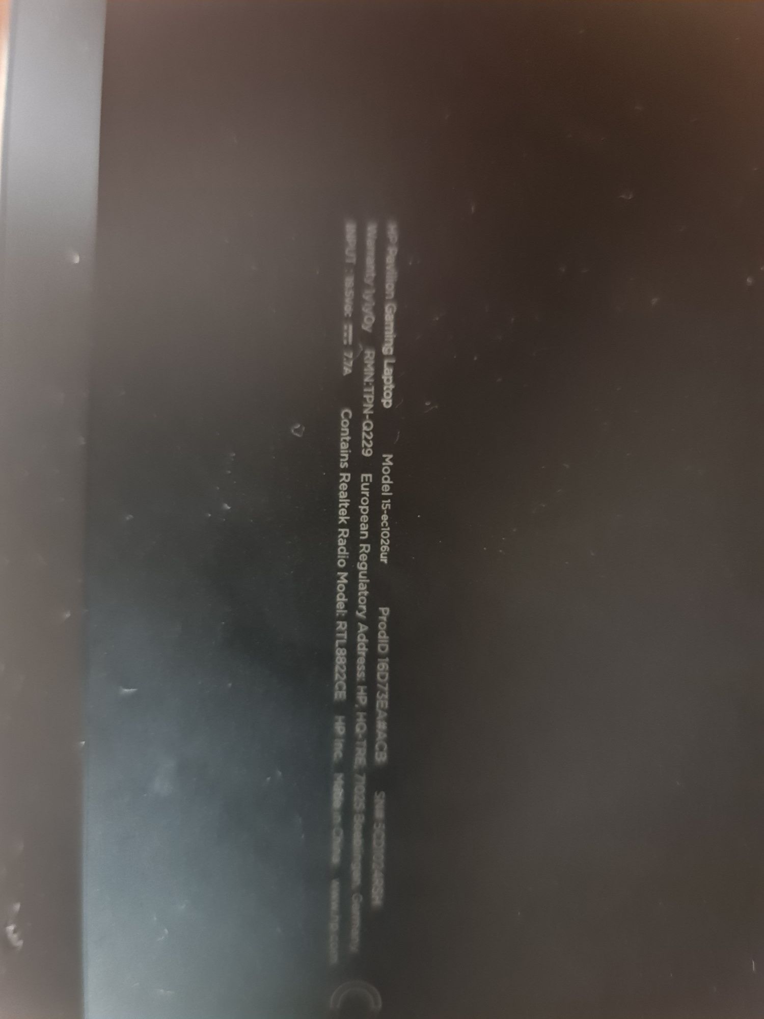 HP gaming Pavilion 15-ec1026ur