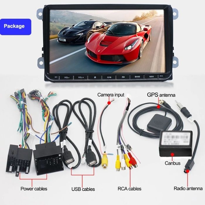 Navigatie Android Passat Golf Skoda  Waze WiFi GPS