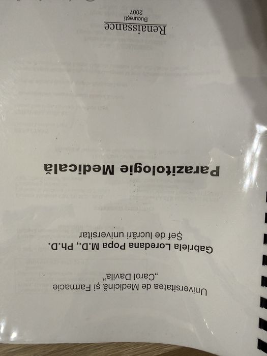 Parazitologie medicala