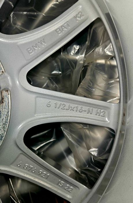 Jante aliaj originale BMW G20/21 6,5J 16" ET22ca noi, senzori presiune