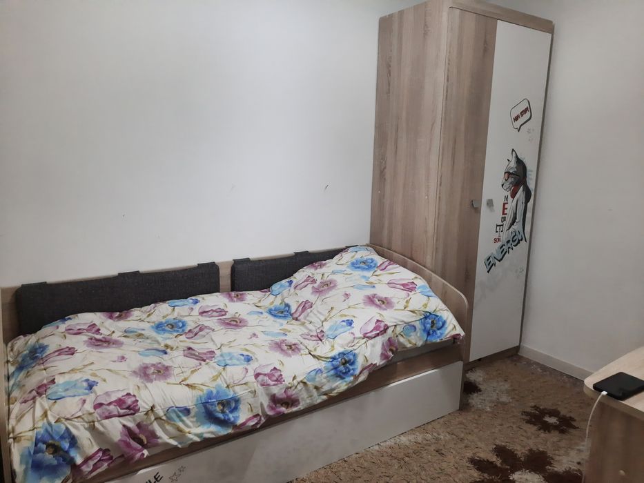 Детский кровать с шкафом и с письменным столом