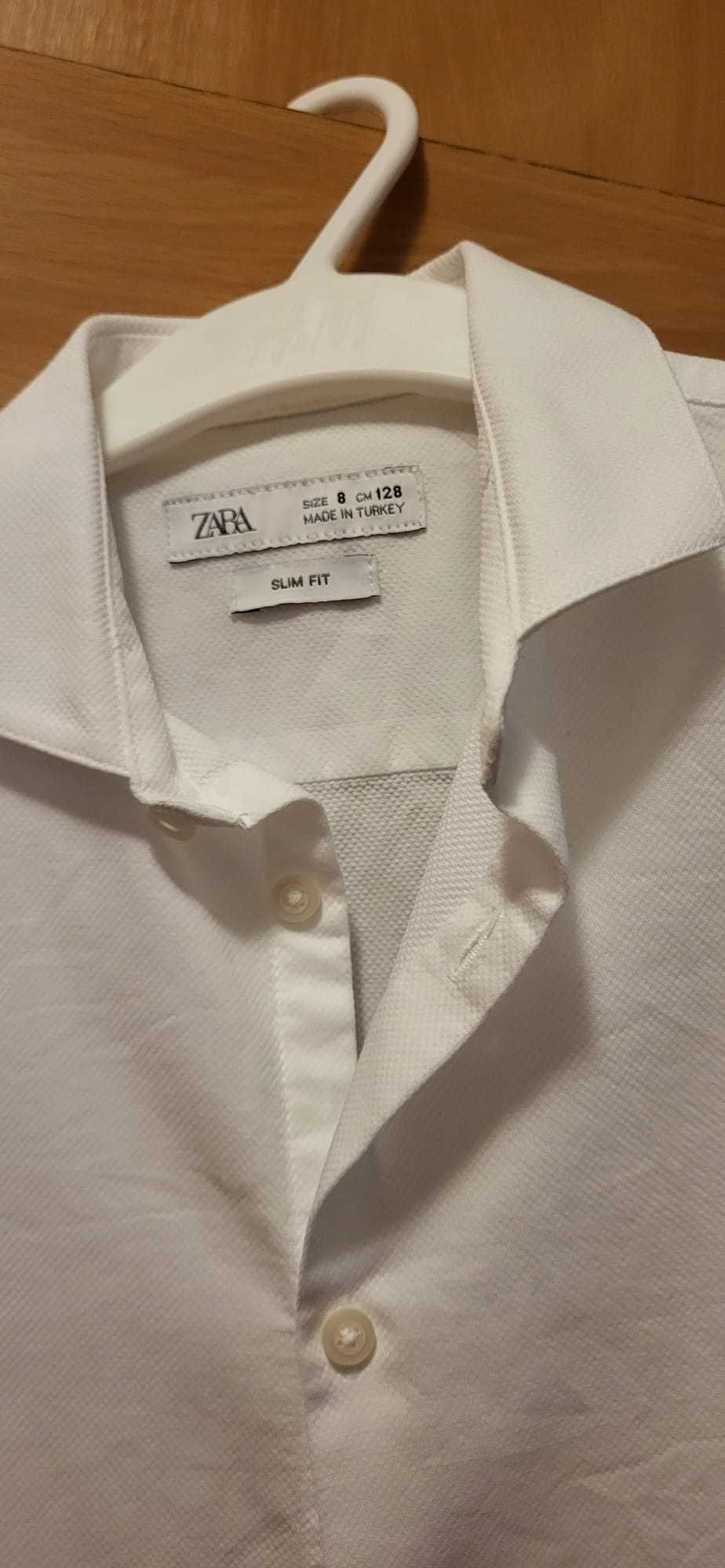 Tinuta smart-casual baieti - Sacou H&M + Camasa Zara 128 cm 7 - 8 ani