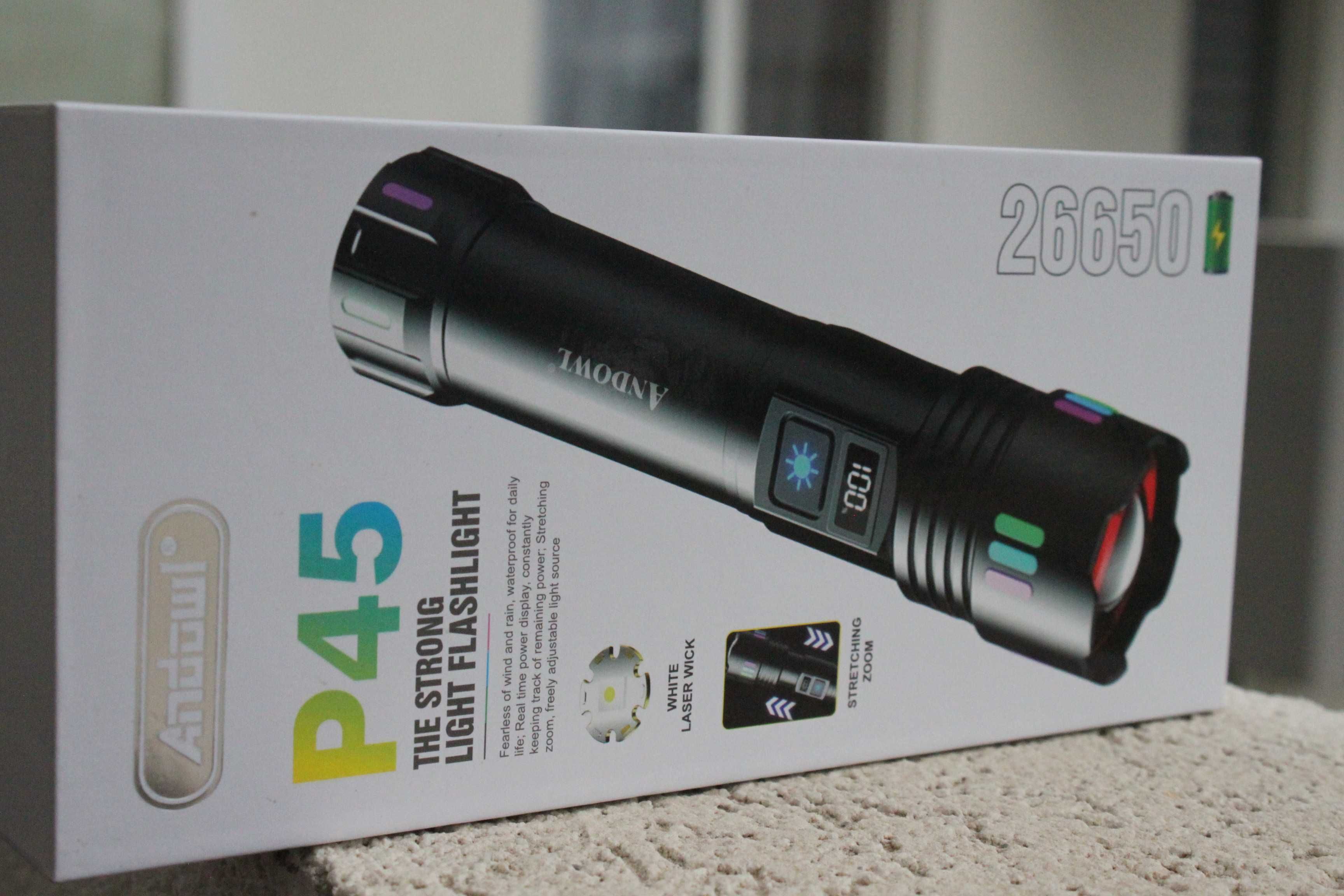 Lanterna led laser cu punct P45 raza de actiune 500 m NOU!