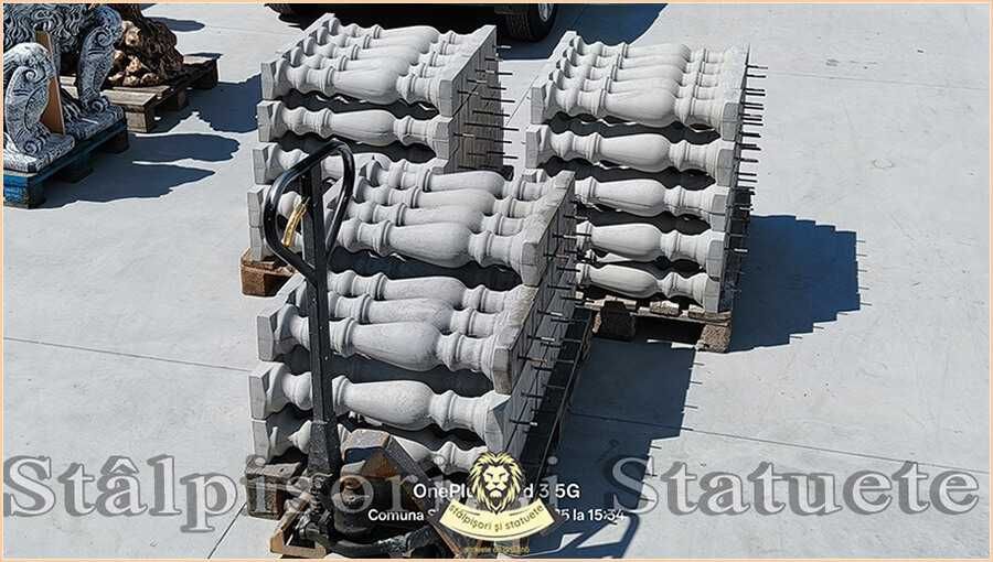 Stâlpișori, baluștri, popici, mosoare, din beton, model B2.