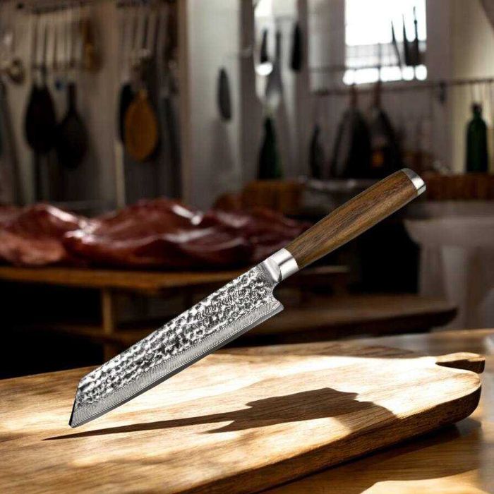 Cutit japonez Damascus 21.5 cm – Cutit profesional de bucatarie