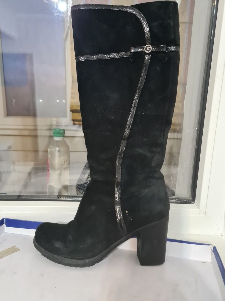 Продам сапоги замша