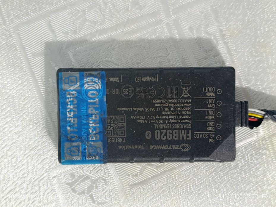 GPS mashina uchun Teltonika FMB920 GPS treker