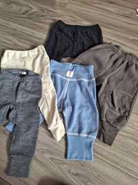 Lot 5 pantaloni lana bebe ‐ 62cm