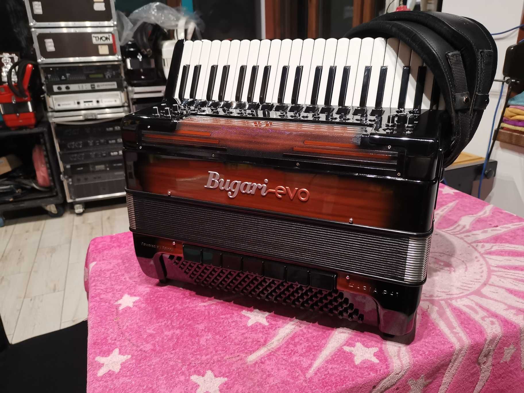Acordeon Bugari Evo Haria 41 Brown Impecabil