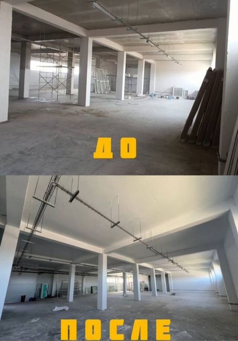 Механизированная покраска стен, ангаров ,фасадов и металлоконструкций.