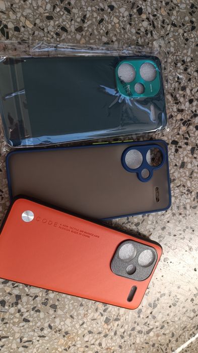 Калъфи силиконови с подарък screen protector за Redmi Note 13 pro plus