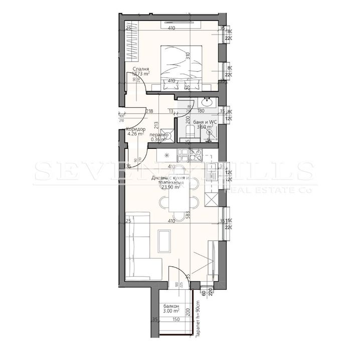 Продава се Двустаен апартамент в Пловдив, Христо Смирненски - 68 кв.м за 993 €/кв.м - Снимка #1