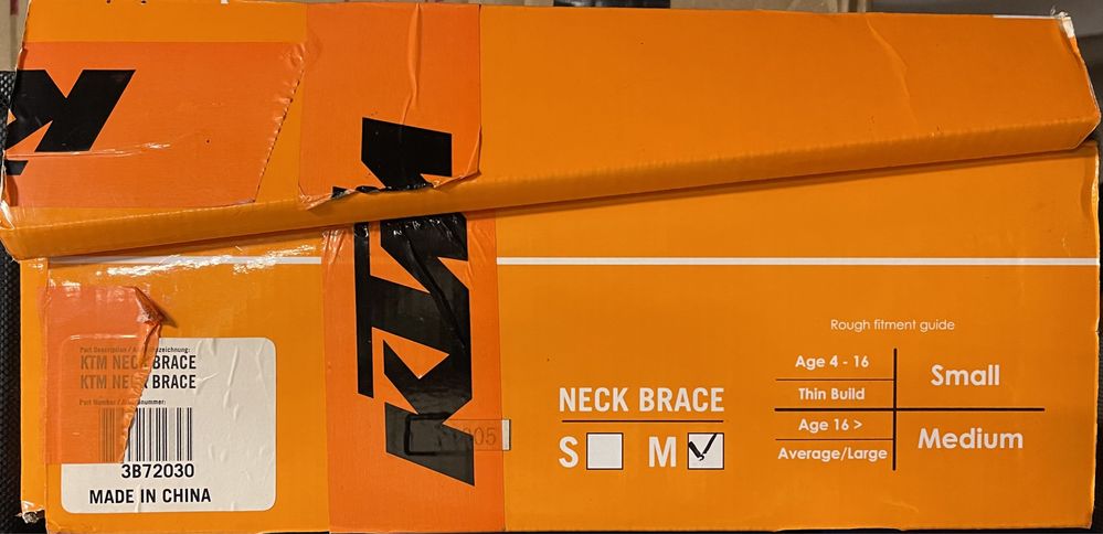Protectie gat / Neck Brace KTM