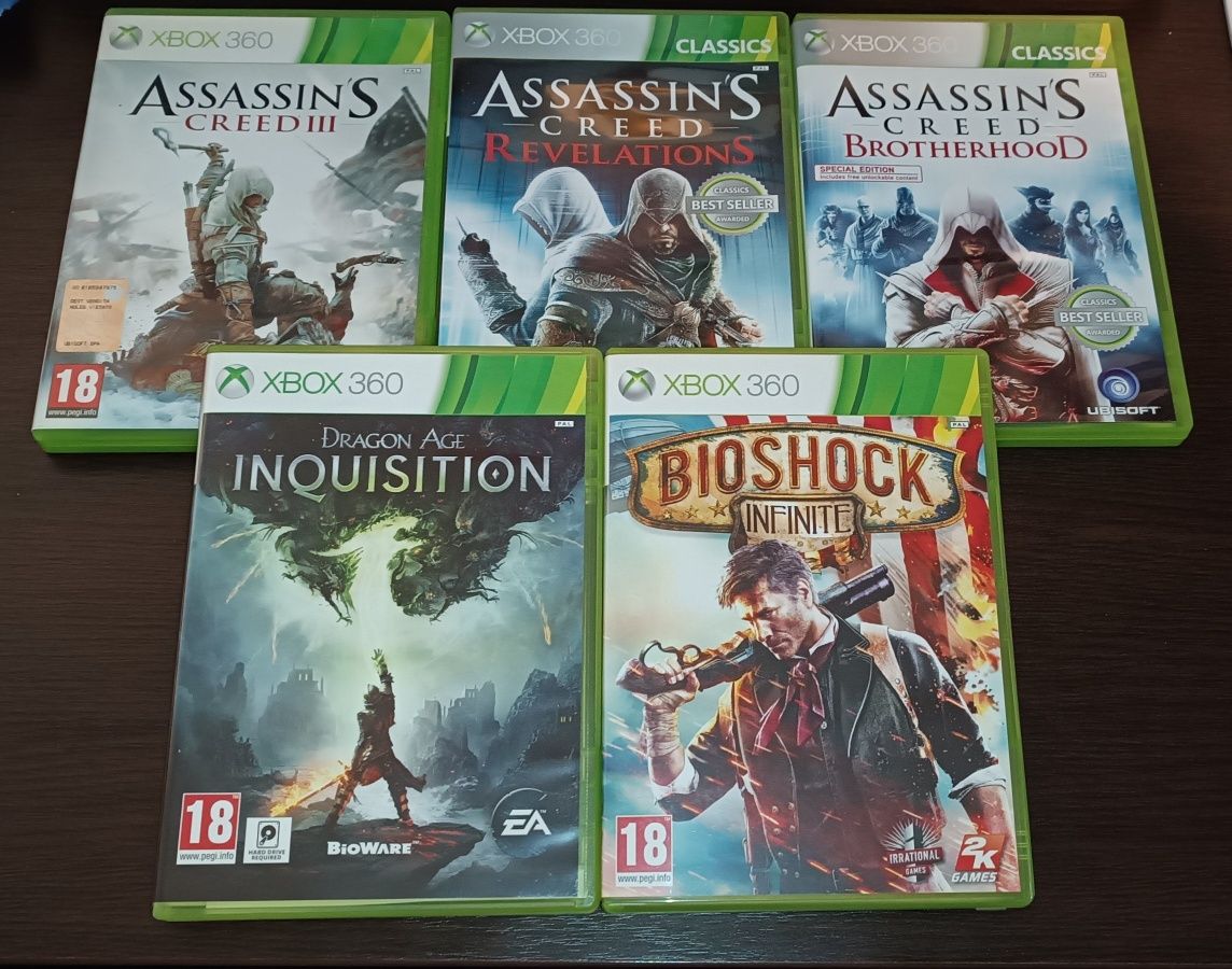 5 Jocuri XBOX 360 - Assassin's Creed, BioShock, Dragon Age