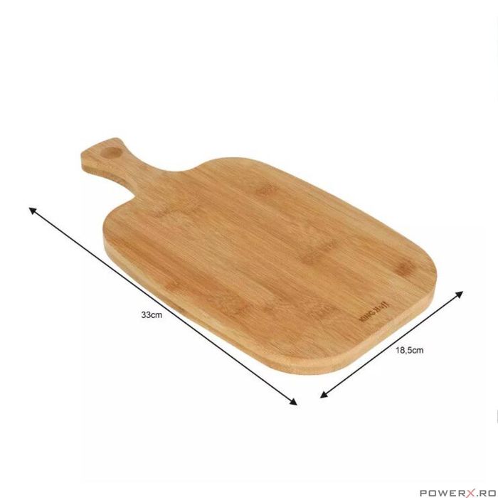 Tocator din bambus, universal, pentru tocat, 33 x 18,5 x 1,5 cm,