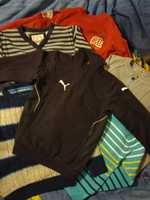 Голям сет маркови дрехи момче 4-6 г., суитчер Next,Puma,пуловери