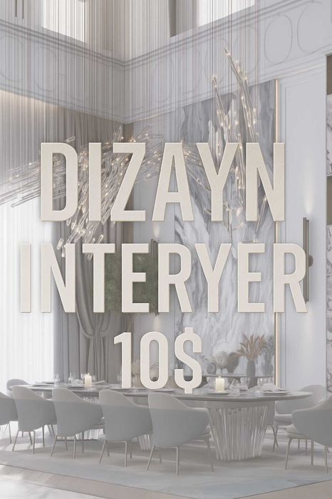 Interyer dizayn м² 10$