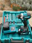 Акумулаторен БЕЗЧЕТКОВ Гайковерт Makita 36v 8ah Макита 35 части ПРОМО