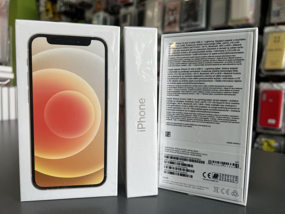 НОВ! Неразопакован Iphone 12 mini 64GB чисто нов бял