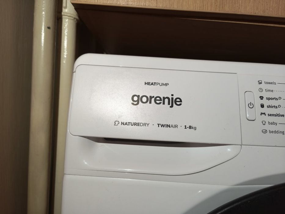 Сушилна Gorenje 8кг с термопомпа в гаранция