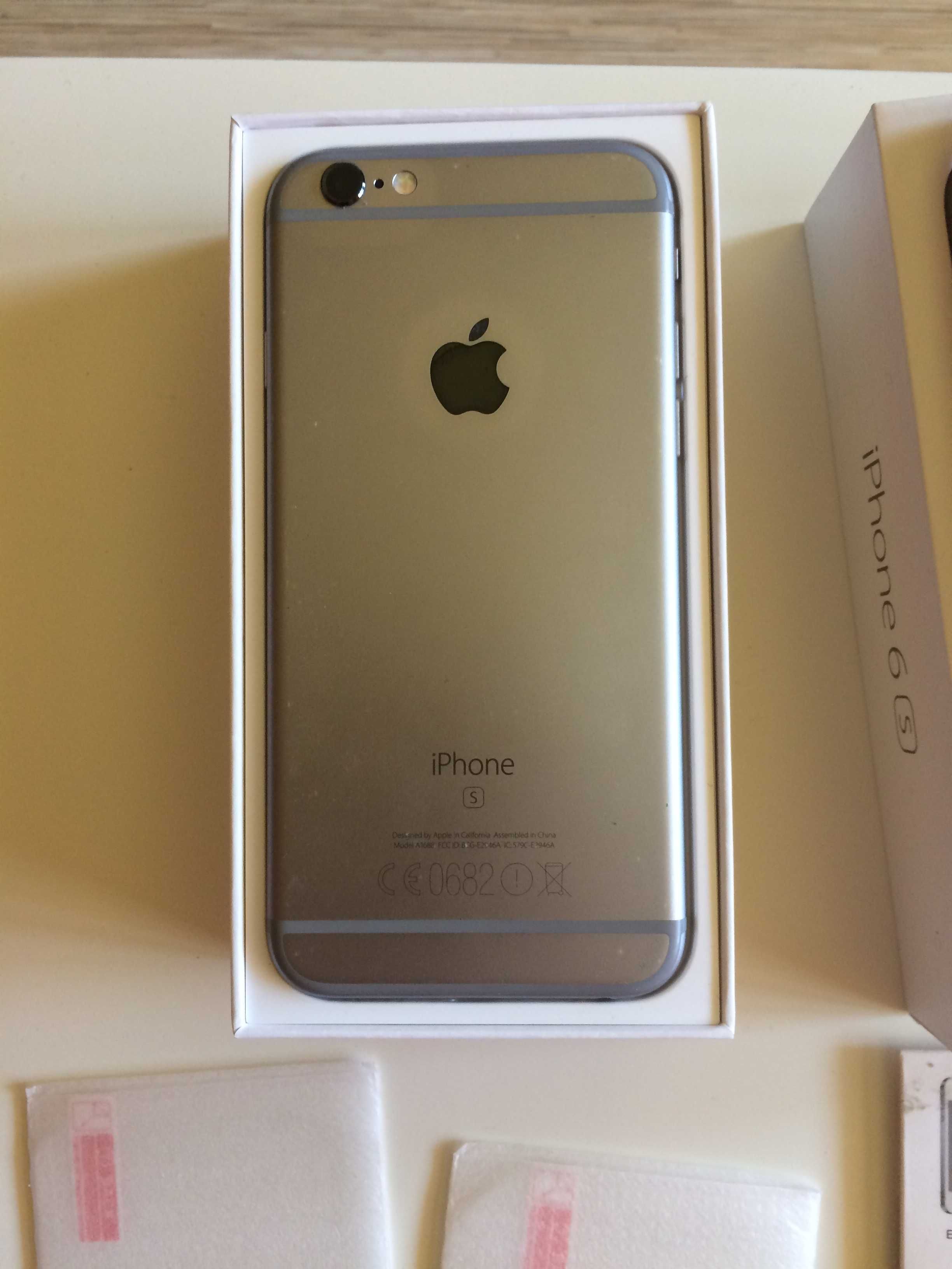 Телефон-iPhone 6s, 16 GB,комплект-зарядно,слушалки,кабел,аксес.,180 лв