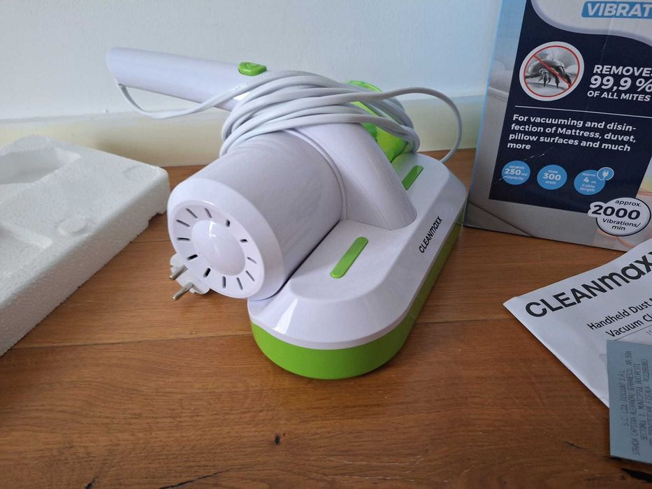 Aspirator anti acarieni cu vibrații + lampa igienizare UV  C CLEANmaxx
