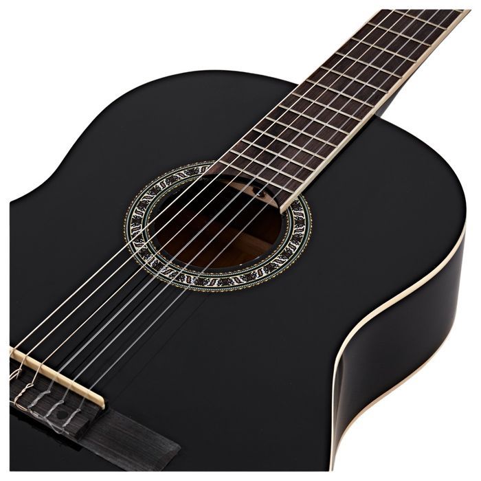 Chitara clasica din lemn, Black Raven, 104 cm, model clasic, negru