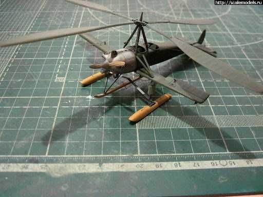 Сборная модель автожира (самолет-вертолет) КАСКР - 2 (Aмодел, 1/72)