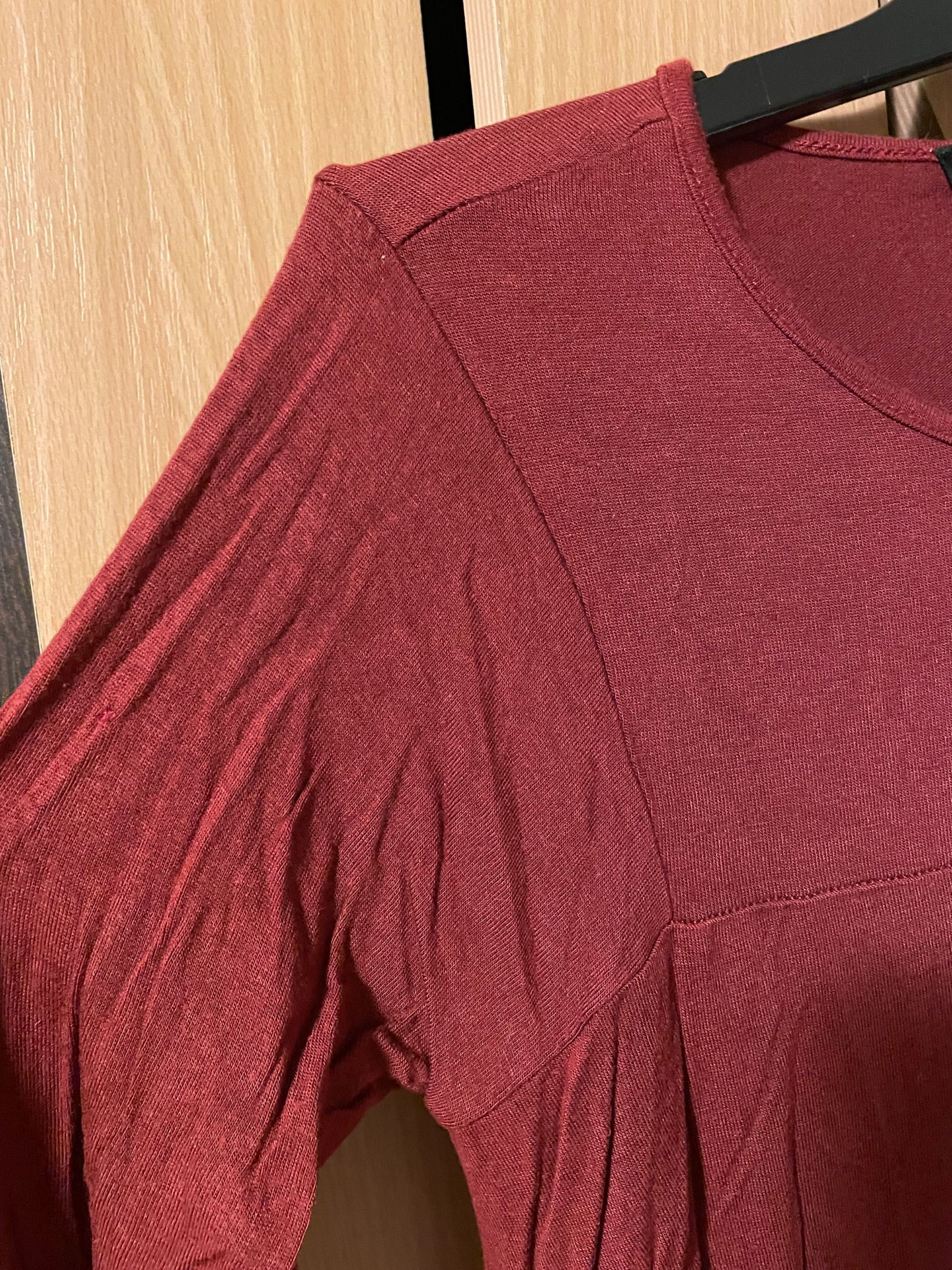 Bluză Zara cu mânecă lungă/ asimetrică