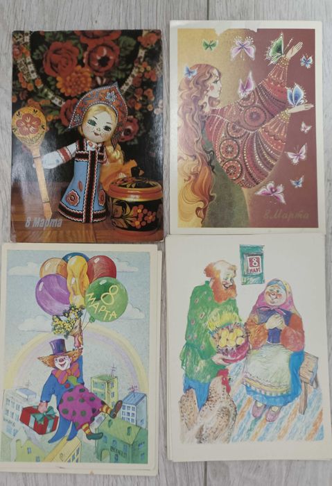 Открытки СССР разные много