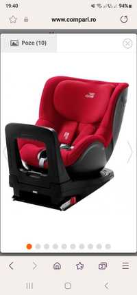 Vând scaun auto Britax Romer M I site dual fix 360