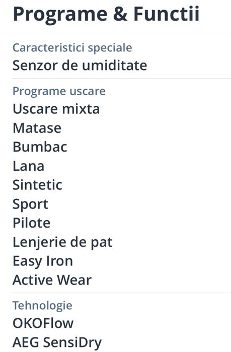 Uscator rufe AEG seria 7000