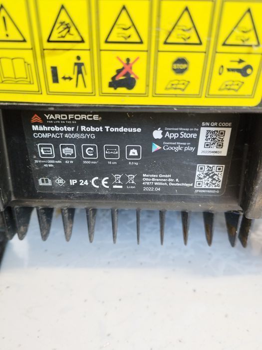 Robot de tuns iarba YARD FORCE COMPACT 400RiS, 400 mp