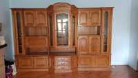 Biblioteca vitrina clasica germana lemn