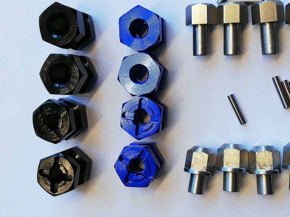 Automodel distantier  hex 12mm, lungimi de 12-15-20-25mm scx10 ...